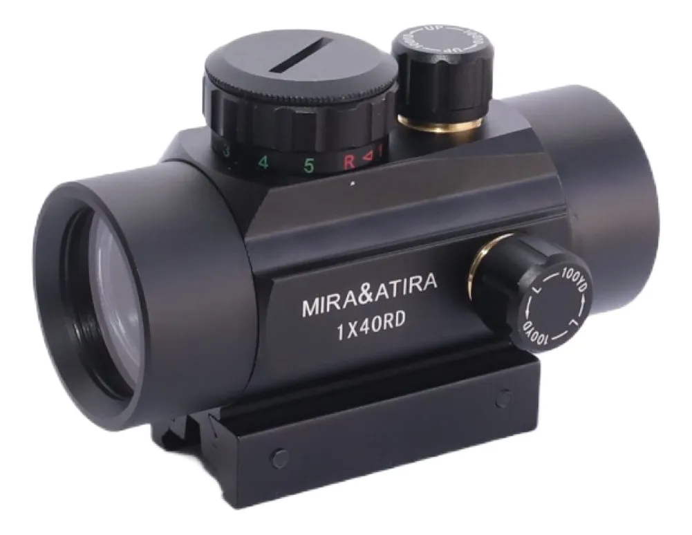 Red Dot Luneta Carabina Pressão Espingarda Trilho 11/20/22mm